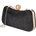 thumbnail image 1 of Bolso de mano elegante TANGJMXG bolso de noche Negro 20x11x5cm, 1 of 5