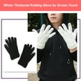 thumbnail image 3 of Minnieouse Guantes de punto gruesos para hombre, calentadores de manos deportivos, guantes de invierno con pantalla táctil de punto, accesorios para Type3 NO3 Minnieouse AP011253-02B, 3 of 6