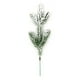thumbnail image 2 of Ramas de Árbol de Navidad de Terciopelo Sintético de 5 Ramas | Decoración de Agujas de Cedro Artificiales de Plástico Blanco | Tamaño: 28,5 Cm / 11,3 Pulgadas | Paquete de 2, 2 of 7