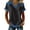 Black-D-50306aa, variant on Womens Denim Print Patchwork T Shirts V Neck Womens Raglan Short Sleeve Tops Color Block Retro Tunic Tops To Wear with Leggings