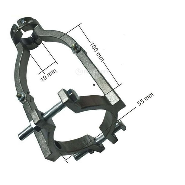 Square Hole Drill Bit Adapter Steel Clamp Adjustable from 1.5inch