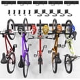 thumbnail image 1 of Bike Storage Rack, 85 inch Wall Mount Vertical Bicycles Hanger with 5 Bike Racks & 10 Hooks, Heavy Duty Bike Rack for Indoor Garage Storage, up to 1000lbs, 1 of 6