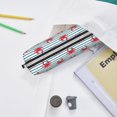 thumbnail image 6 of Honeii Cute Red Crabs With Nautical Pattern Pencil Case, Pencil Pouch, Pencil Case Small, Pencil Pouch Aesthetic, PVC Pencil Pouch, Pencil Bag, Makeup Pouch, 6 of 7