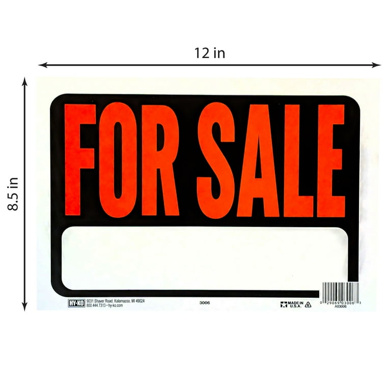 hy-ko-hy-glo-series-3006-identification-sign-for-sale-fluorescent-orange-legend-plastic-walmart-com for Free Printable For Sale Sign For Car Pdf Hy-Ko Hy-Glo Series 3006 Identification Sign, For Sale, Fluorescent Orange Legend, Plastic - Walmart.com for Free Printable For Sale Sign For Car Pdf