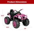 thumbnail image 7 of Best Choice Products 12V Kids Ride-On ATV Quad w/ Bluetooth, 3.7mph Max, Treaded Tires, LED Lights, Radio - Pink, 7 of 7