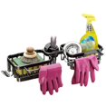 thumbnail image 1 of KITPIPIVOPPV Sink Faucet Organizer,Sink Organizer Rack Sponge with Drip Tray Sink for Kitchen Or Caddy Bathroom,Adjustable, 1 of 1