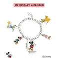 thumbnail image 6 of Mickey Mouse and Friends Charm Bracelet Official License, 6.75+1" Disney Charm Bracelet for Women, 6 of 7