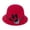 Red, variant on MEICHEN Winter Fuzzy Cloche Hat for Women Elegant Fashion Short Brim Bucket Hat Womens 1920s Accessories for Daily Church Party