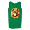 thumbnail image 2 of Lion With Sunglasses Animal Lover Mens Graphic Tank Top, Kelly, 2XL, 2 of 3
