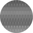 thumbnail image 1 of Ahgly Company Indoor Round Patterned Carbon Gray Area Rugs, 6' Round, 1 of 6