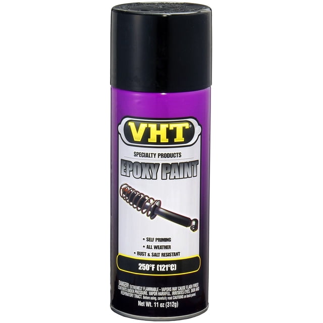 Pintura Epóxica VHT Brillo Negro 312 g Aerosol Paquete de 6