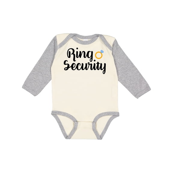 Inktastic Ringbearer Ring Security Boys Long Sleeve Baby Bodysuit