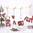 thumbnail image 3 of Naiovety Colgante de pared con Clip de de 6 piezas, decoración de Navidad, superficie lisa decorativa multiusos, colgantes para fiestas, Kits de decoración para fiestas Vino tinto, 3 of 6