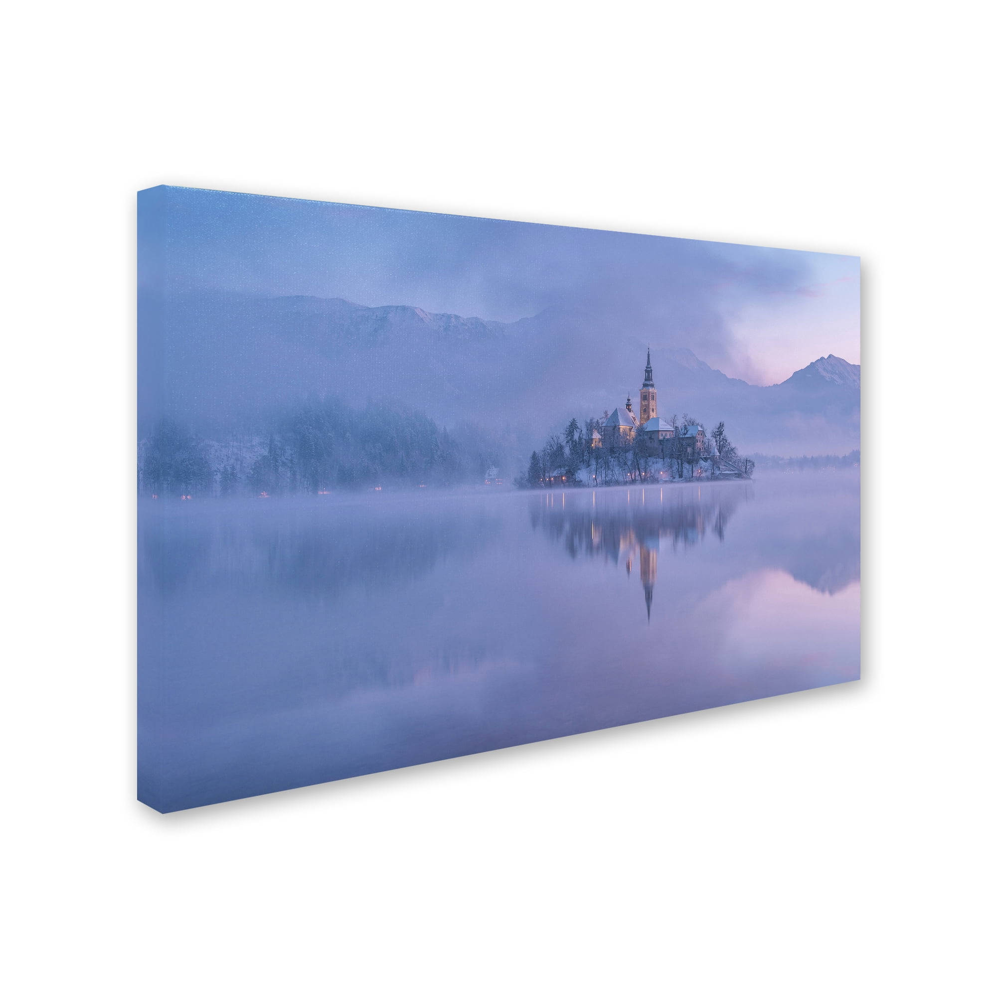 Trademark Fine Art 'Lake Bled' Canvas Art by Ales Krivec