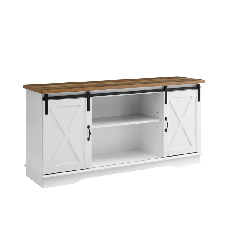 White farm style tv stand online
