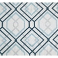 thumbnail image 4 of GoodGram Hollywood Regency Blue Geometric Grommet Curtain Sets, 95 x 38 in (4 Panels), 4 of 5