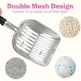 thumbnail image 6 of Sturdy Stainless Steel Cat Litter Scoop with Reinforced Comfort Handle, Heavy Duty Scoop with Double Mesh Design, Black, 6 of 11