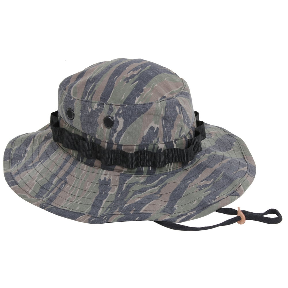 Rothco Vintage Vietnam Style Boonie Hat, Tiger Stripe, 7