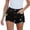 Black, variant on Women's Denim Shorts, High Waisted Distressed Ripped Wide Leg Hot Pants, Slimming Summer Casual Denim Shorts for Sexy Streetwear, Trendy Beach Outings and Going Out-Hot Pink