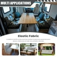 thumbnail image 3 of XYZCANDO Butterfly Moon RV Dinette Cushions Stretchable Camper Accessories Universal Bench Seat Cover Stylish Camper Decor Couch Cover 2 Cushion Sofa 1 Backrest Cover and 1 Bench Cover Black, 3 of 7