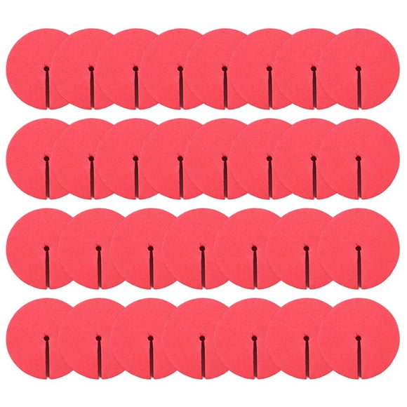 GLFILL 30 Pcs Bonnets de Pêche Protecteurs pour Hameçons Triples, Couvertures de Sécurité Rouges