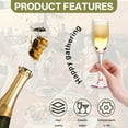 thumbnail image 3 of ACDANC 4Pcs Champagne Flutes Plastic 5 oz Transparent Outline Party Cups Plastic Tumblers for Family Bar Party Mix1, 3 of 7