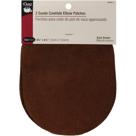 Suede Cowhide Elbow Patches 4 3/4 