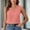*Pink, variant on ClodeEU Women's Slub Cotton Double Layer Spaghetti Strap Tank Top ,V Neck Casual Sleeveless Blouse Black,Womens Plus XXXL