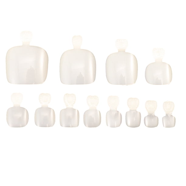 600 puntas artificiales para uñas de los pies, cobertura completa, decoración de uñas para pedicura, suministros para salón, hogar y mujeres.