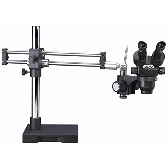 Luxo 23714RB-ESD System 273RB-ESD Safe Binocular Stereo-Zoom Microscope with Roller Bearing Stand, 23 mm