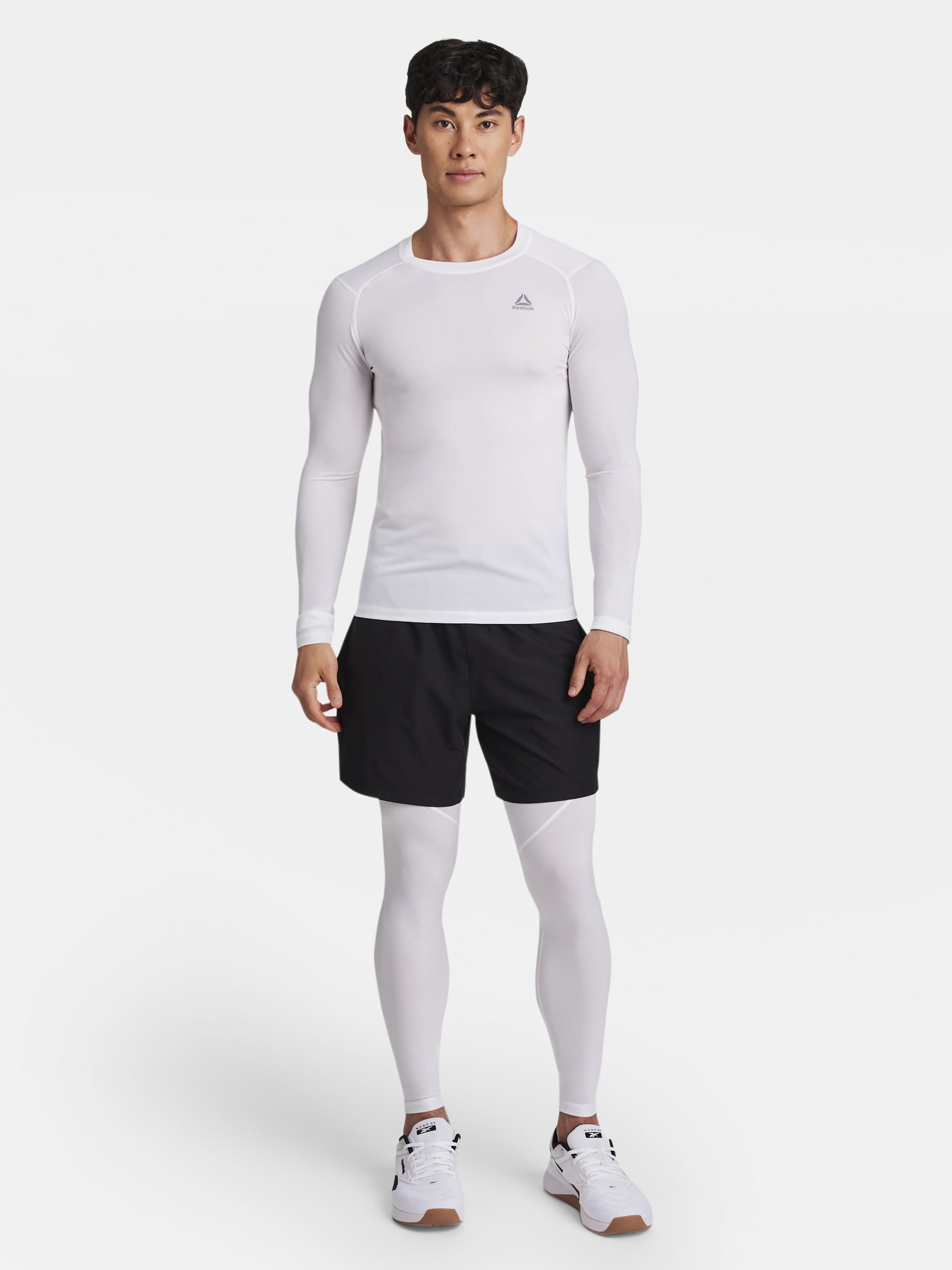 Reebok Men's and Big Men's Kinetic Compression Long Sleeve Top, Sizes XS-5XL