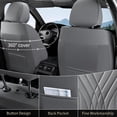 thumbnail image 2 of FLORICH Car Seat Covers Full Set, Luxury Design Seat Protectors, Universal Auto Interior Accessories Fit for Most Cars, Gray, 2 of 8