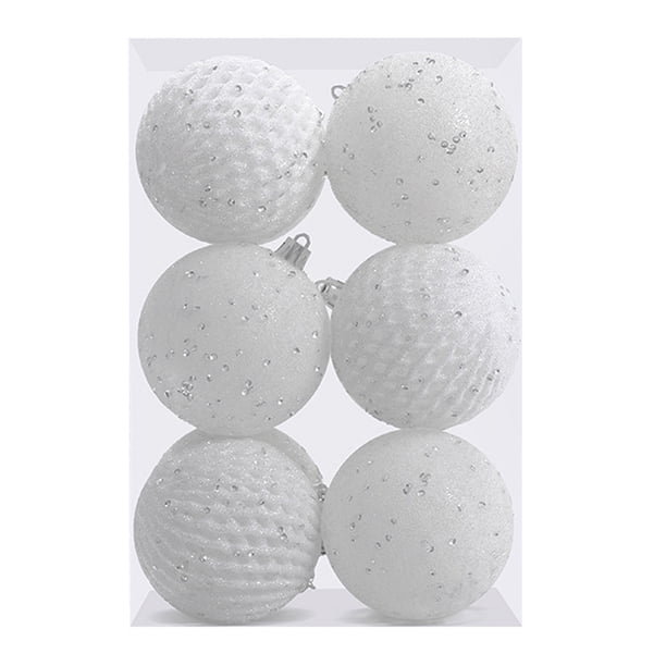 Adornos de bolas de Navidad de 3,15 pulgadas, 12 piezas de bolas de espuma con lentejuelas brillantes, decoraciones navideñas inastillables, bolas colgantes de Navidad para árboles de Navidad,