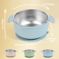 thumbnail image 2 of Baby Bowls Bella's Friends de acero inoxidable de 4,3 pulgadas, paquete de 3, 2 of 7