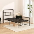 thumbnail image 6 of Metal Bed Frame - Structurally Stable Heavy Duty Steel Slat Supported Twin Bed Frames,No Box Spring Needed for Easy Removal and Transport., 6 of 9