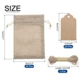 thumbnail image 2 of Uxcell 25PCS 3.5"x 4.7" Burlap Gift Bags with Drawstring and 25PCS Gift Tags & String for Wedding, Jewelry Pouches, 2 of 4