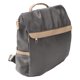 thumbnail image 3 of Mochila de moda con estilo combinado, mochila escolar de gran capacidad, impermeable, mochila de hombro, cuadrada, gris, 3 of 15