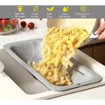 thumbnail image 5 of Adjustable Over the Sink Colander Strainer, Silicone Clip On Strainer for Pots Strainers and Plastic Colanders Drainer Basket for Food Pasta Vegetables Kitchen, Extendable 14.5"-19.5", Green, 5 of 10