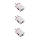 thumbnail image 2 of Cargadores de pared USB Sidaley 3piezas violeta Adaptador de corriente resistente al desgaste, 2 of 6