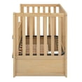 Euroco 3in1 Convertible Crib, Baby Crib with Drawers, Wood and Metal