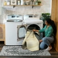 thumbnail image 5 of My Magic Carpet 2.5x7' Machine Washable Non-Slip Stain-Resistant Kitchen Hallway Rug, Waves Natural, 5 of 5