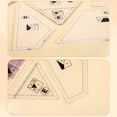 thumbnail image 5 of 3/4/5Pcs Acrylics Quilting Rulers for Accurate Measurements Clear Quilting Patchwork Ruler for Fabric Cutting Measuring, 5 of 8