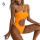 thumbnail image 3 of Sonducket Poliéster Mujer Bikinis Transpirable Alambre Elástico Elegante Niñas Playa Piscina Fiesta Natación Traje de baño Naranja Amarillo Type2 NO2, 3 of 6