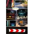 thumbnail image 4 of Qrity 1 Piece Reflective Warning Tape 33ft x 2" (10M x 5CM) Marked Arrow Warning Tape Safety Tape for Cars Trailer Trucks Road, 4 of 5