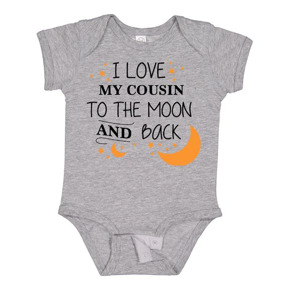 Inktastic I Love My Cousin to the Moon and Back Boys or Girls Baby Bodysuit