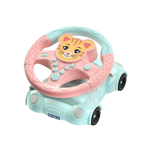 Coches Eléctricos Simulación Conducción Volante CUTICAT Juguetes Educativos para Edades Tempranas Conductor Actividad Divertida Volante Juguete para Niñ gato