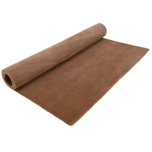 Soft Suede Leather Pieces Cow Hide Premium Split Leather 1.5-2mm Thick Brown