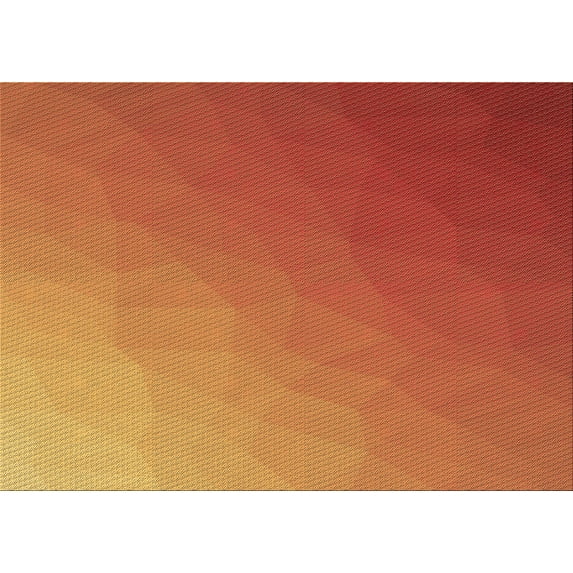 Ahgly Company Machine Washable Indoor Rectangle Transitional Neon Red Area Rugs, 7' x 10'