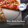 thumbnail image 2 of 1pc, Restaurant-Grade Aluminum Pizza Baking Screen, Perfect For Pizzerias & Restaurants, Evenly Bakes Pizza & Shortens Bake Time! Seamless Aluminum Pizza Screen, Baking Tools, Kitchen Gadgets, Kitche, 2 of 4