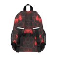 thumbnail image 3 of Game Controller Red Pattern Backpack for School, Cute School Bag with Adjustable Shoulder Straps and Padded Back, 15"x11.42"x5.5", 3 of 5